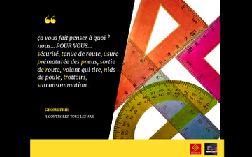 Régler la géometrie de votre véhicule pour votre sécurité Régler la géometrie de votre véhicule pour votre sécurité